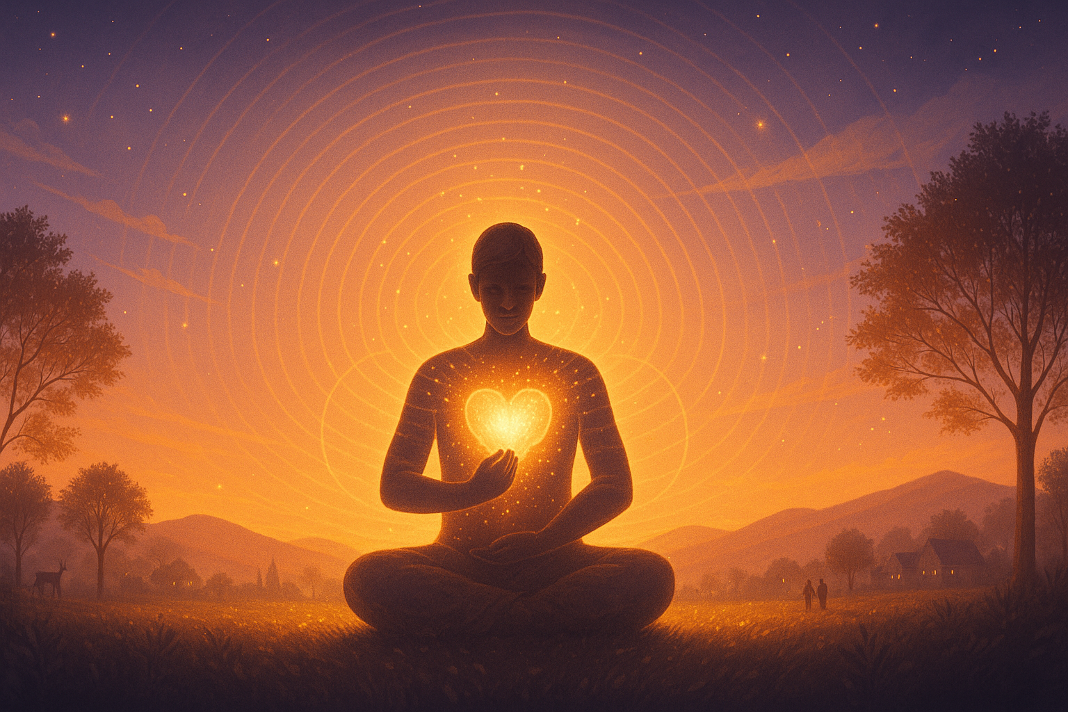 Meditación del corazón luminoso