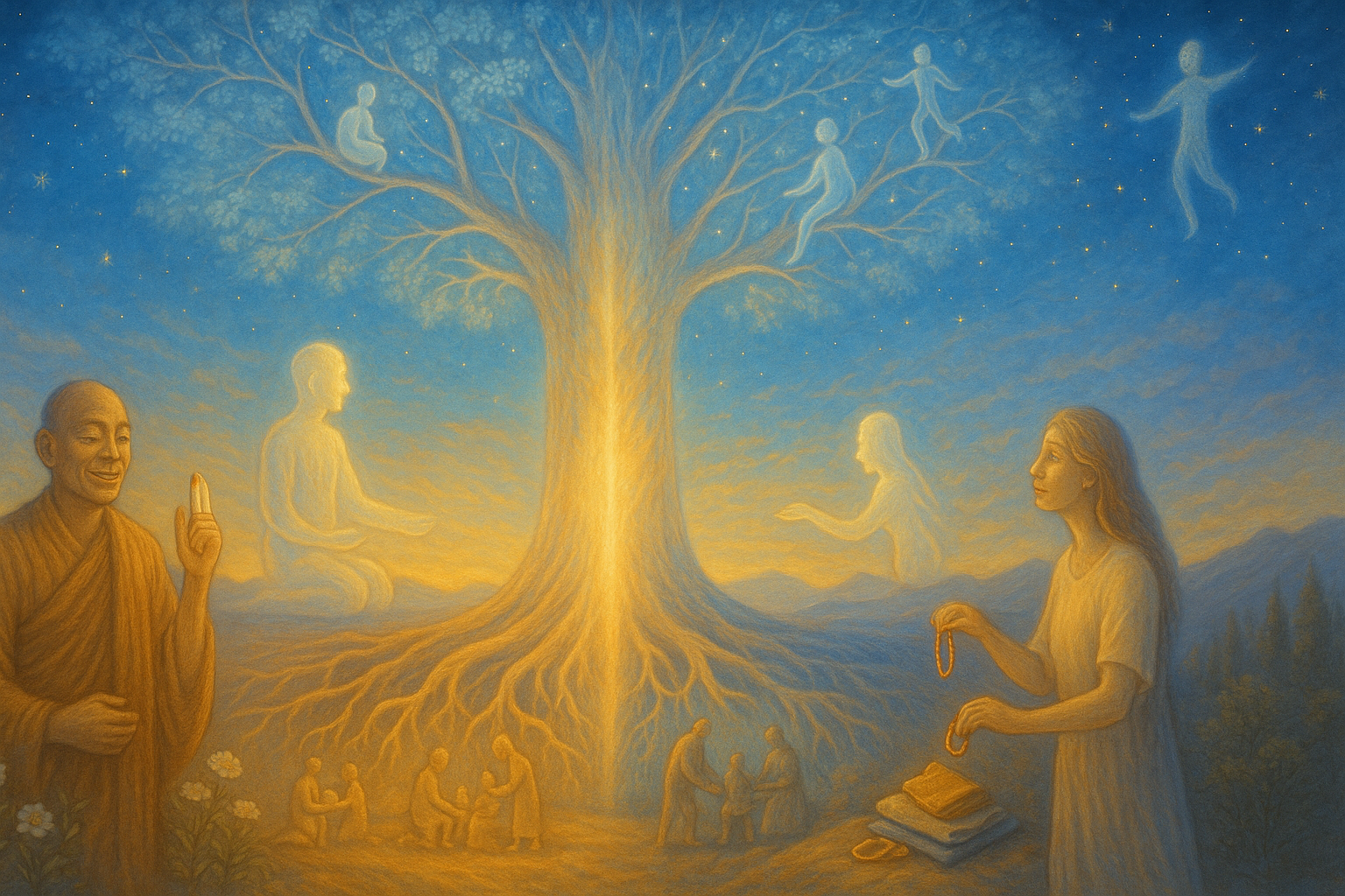El equilibrio y la integración del espíritu; ser humanos y divinos