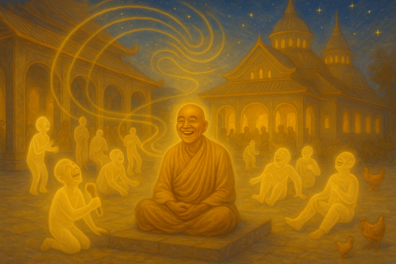 El humor del camino espiritual; reírse en el templo y en la plaza